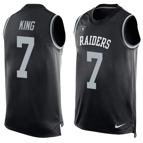 Nike Raiders #7 Marquette King Black Team Color Men's Stitched NFL Limited Tank Top Jersey